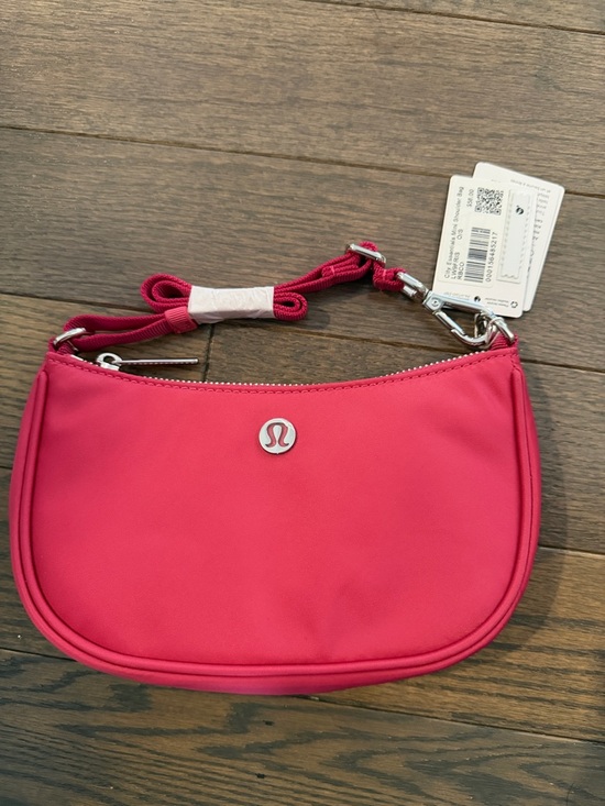 lululemon athletica Handbags - Lululemon Hot Pink Crescent Mini Shoulder Bag 1L, NWT